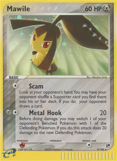 Mawile - Sandstorm - #9 - Pokemon TCG card