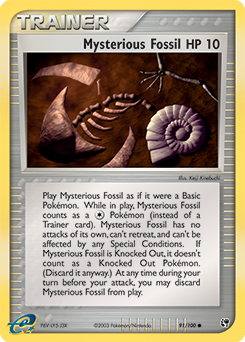 Mysterious Fossil - Sandstorm - #91 - Pokemon TCG card