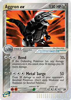 Aggron ex #95 Aggron ex - Sandstorm - #95 - Pokemon TCG card