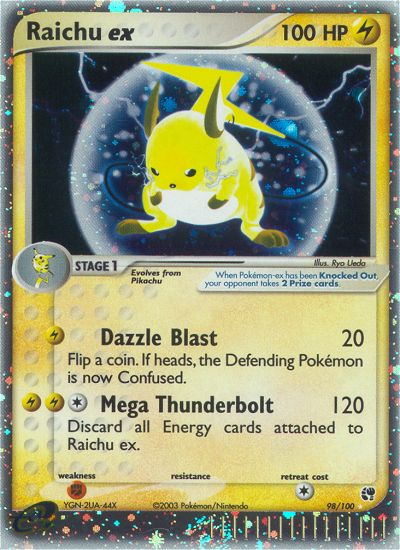 Raichu ex - Sandstorm - #98 - Pokemon TCG card