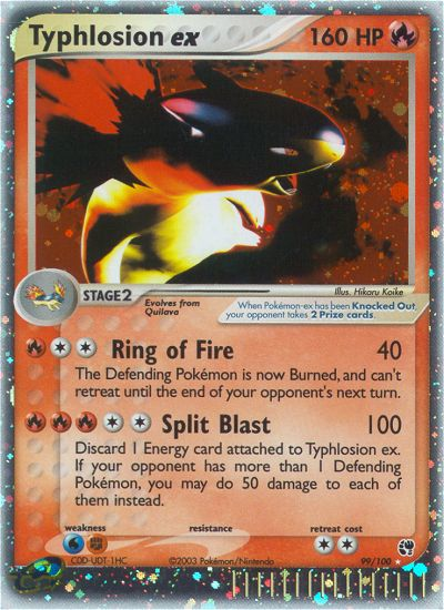 Typhlosion ex - Sandstorm - #99 - Pokemon TCG card