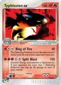 Typhlosion ex #99 Typhlosion ex - Sandstorm - #99 - Pokemon TCG card