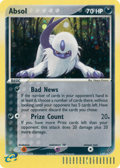 Absol #1 Absol - Dragon - #1 - Pokemon TCG card