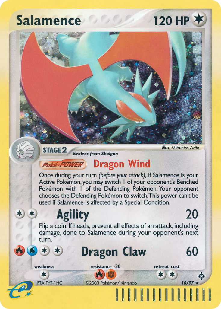 Salamence - Dragon - #10 - Pokemon TCG card