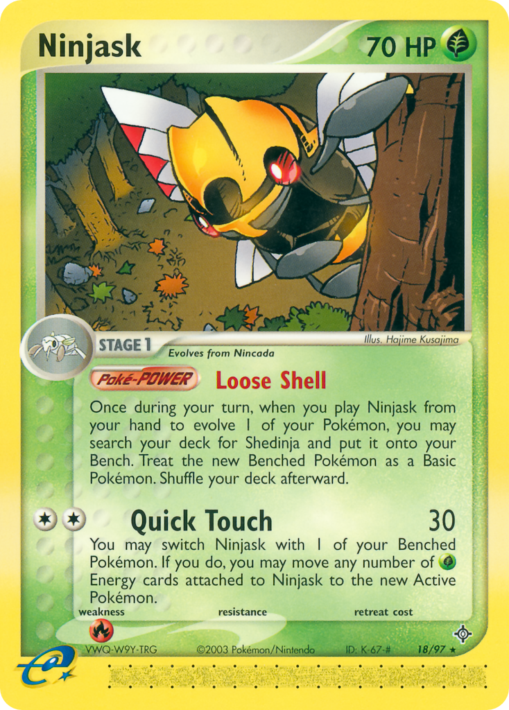 Ninjask - Dragon - #18 - Pokemon TCG card
