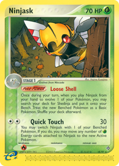 Ninjask - Dragon - #18 - Pokemon TCG card