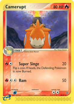 Camerupt - Dragon - #24 - Pokemon TCG card