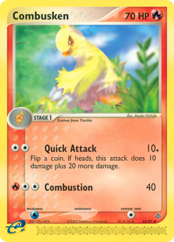 Combusken - Dragon - #25 - Pokemon TCG card