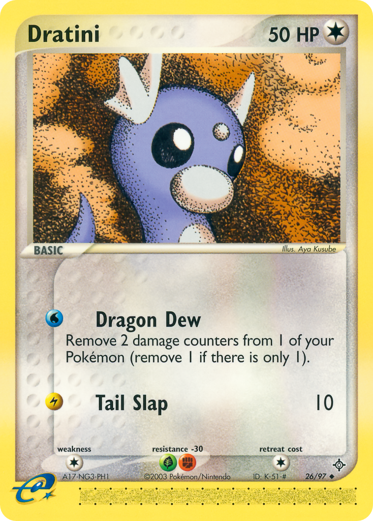 Dratini - Dragon - #26 - Pokemon TCG card