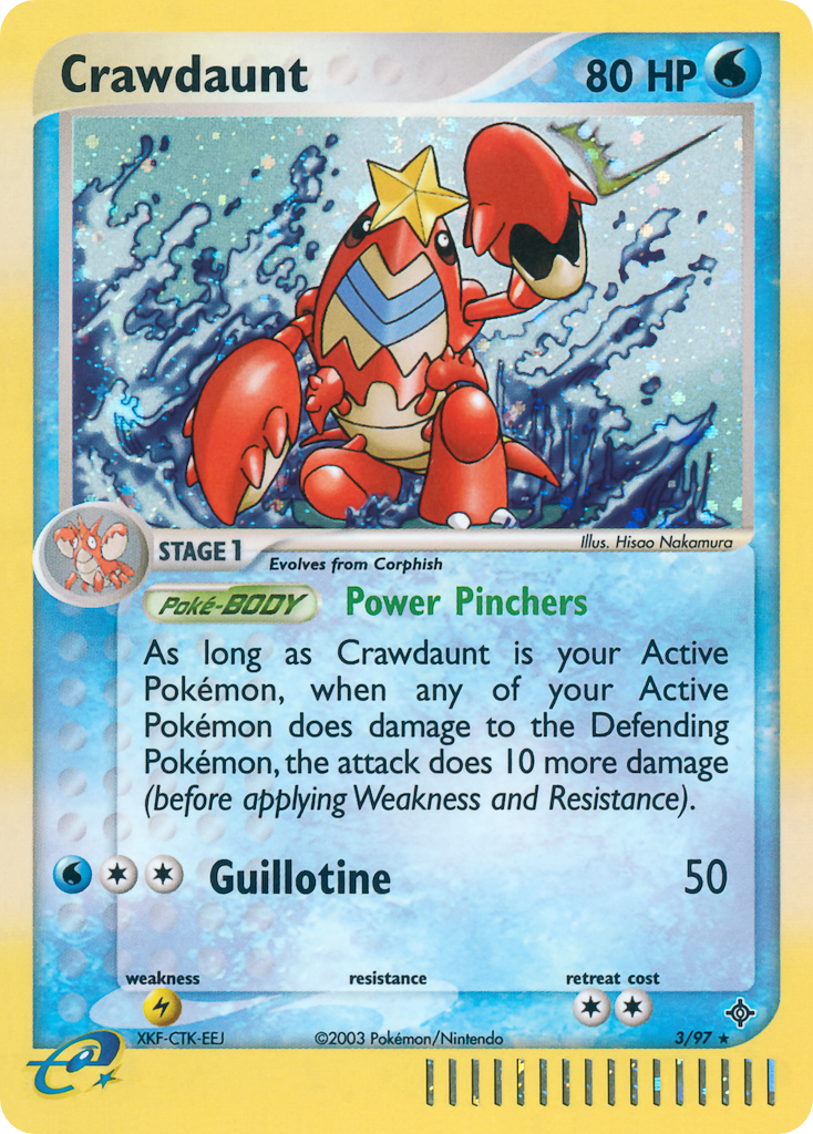 Crawdaunt - Dragon - #3 - Pokemon TCG card