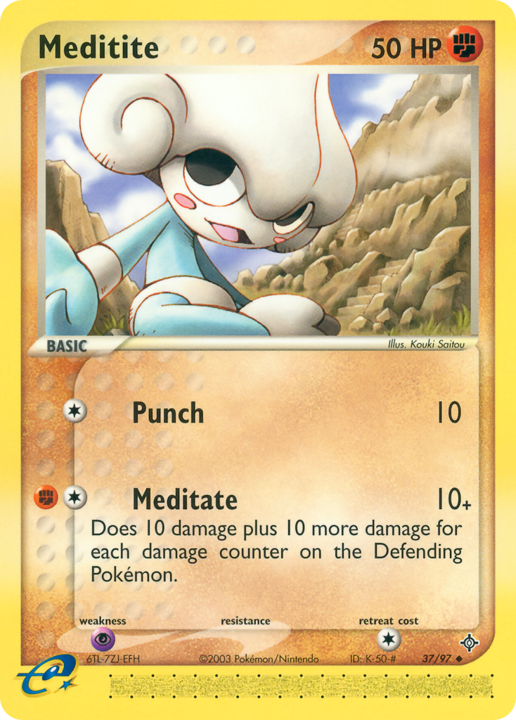 Meditite - Dragon - #37 - Pokemon TCG card