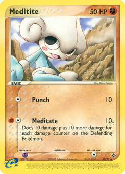 Meditite - Dragon - #37 - Pokemon TCG card