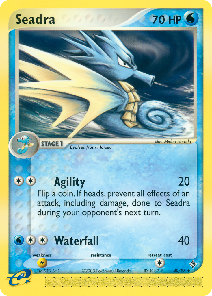 Seadra - Dragon - #40 - Pokemon TCG card