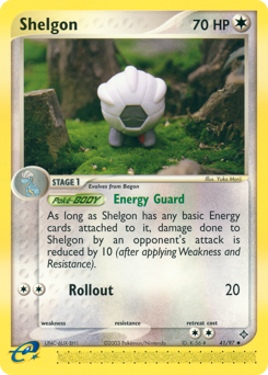 Shelgon - Dragon - #41 - Pokemon TCG card