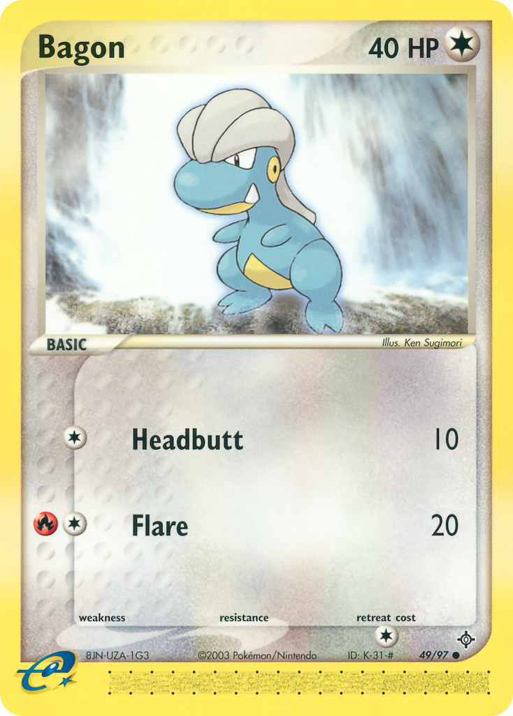Bagon - Dragon - #49 - Pokemon TCG card