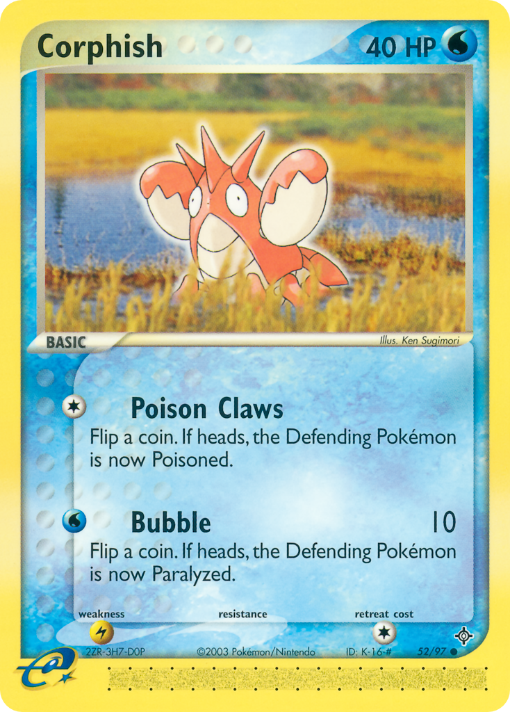 Corphish - Dragon - #52 - Pokemon TCG card