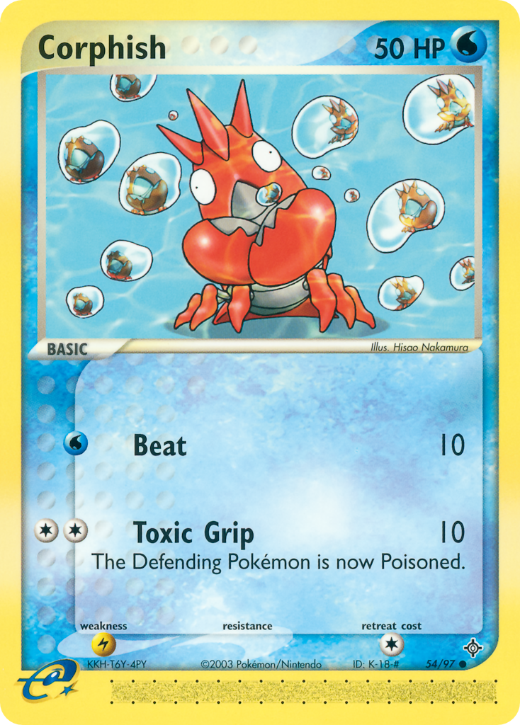 Corphish - Dragon - #54 - Pokemon TCG card