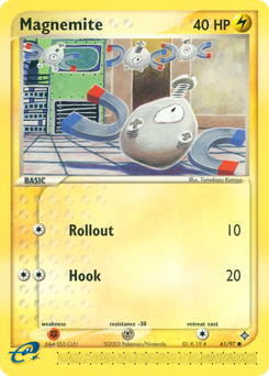 Magnemite #61 Magnemite - Dragon - #61 - Pokemon TCG card