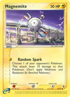 Magnemite #62 Magnemite - Dragon - #62 - Pokemon TCG card