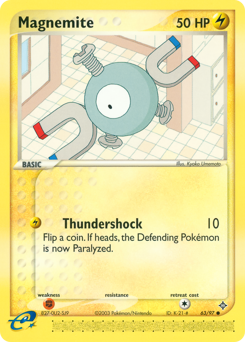 Magnemite #63 Magnemite - Dragon - #63 - Pokemon TCG card