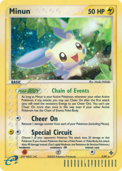 Minun #7 Minun - Dragon - #7 - Pokemon TCG card
