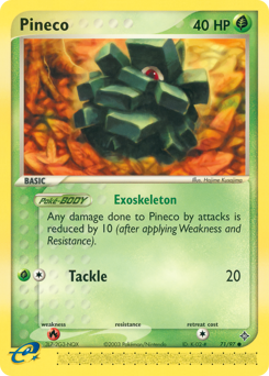 Pineco #71 Pineco - Dragon - #71 - Pokemon TCG card
