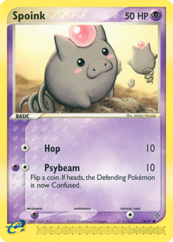 Spoink - Dragon - #74 - Pokemon TCG card