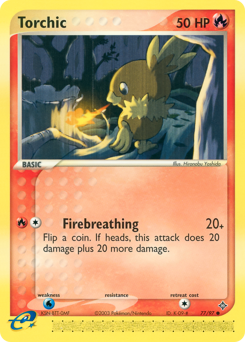 Torchic #77 Torchic - Dragon - #77 - Pokemon TCG card