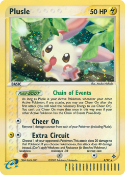 Plusle #8 Plusle - Dragon - #8 - Pokemon TCG card