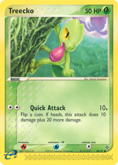 Treecko #80 Treecko - Dragon - #80 - Pokemon TCG card