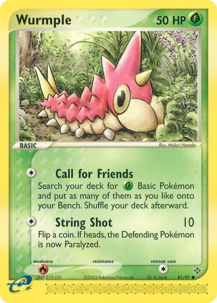 Wurmple - Dragon - #81 - Pokemon TCG card