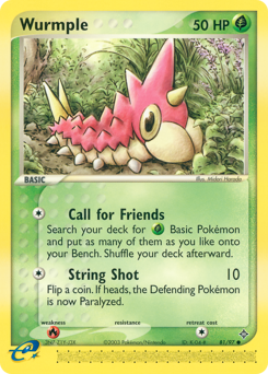Wurmple - Dragon - #81 - Pokemon TCG card