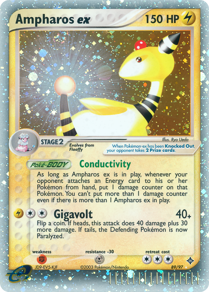 Ampharos ex - Dragon - #89 - Pokemon TCG card