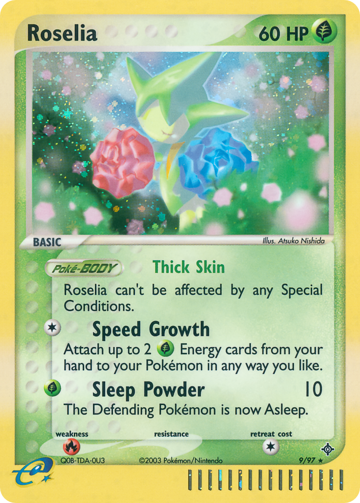 Roselia - Dragon - #9 - Pokemon TCG card
