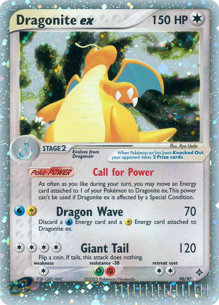 Dragonite ex - Dragon - #90 - Pokemon TCG card