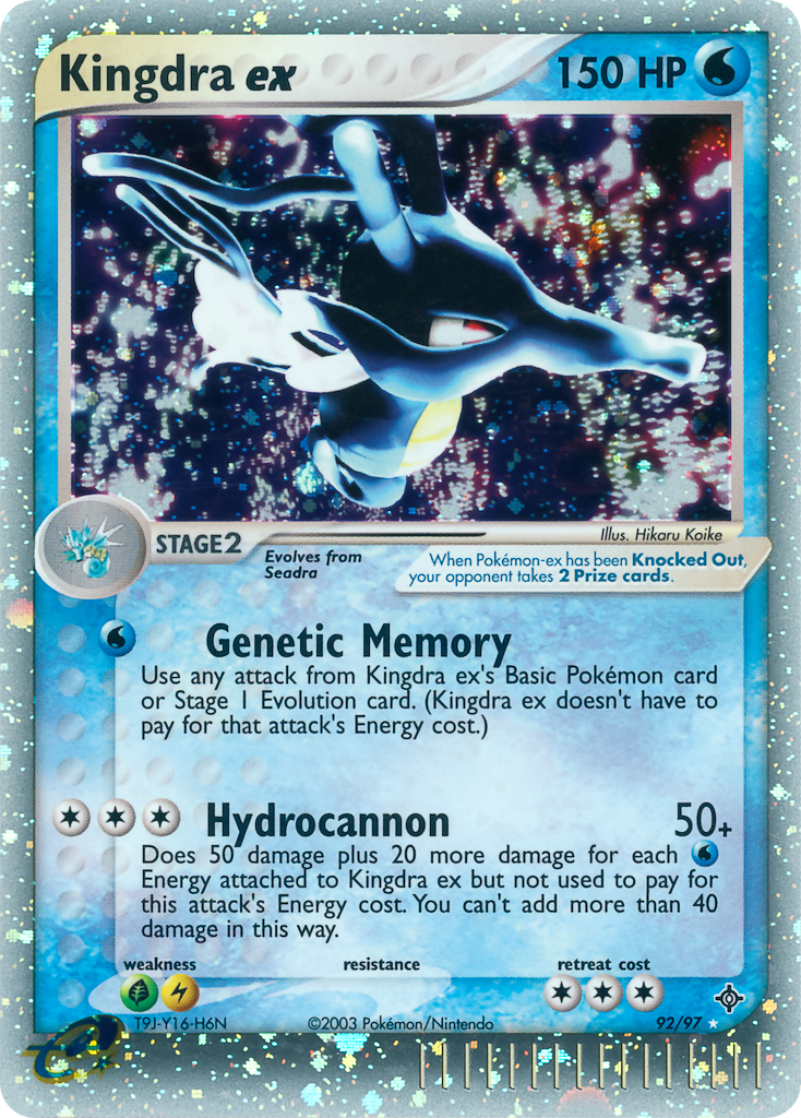 Kingdra ex - Dragon - #92 - Pokemon TCG card