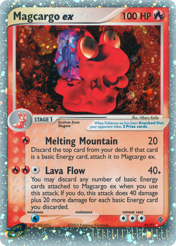 Magcargo ex - Dragon - #95 - Pokemon TCG card