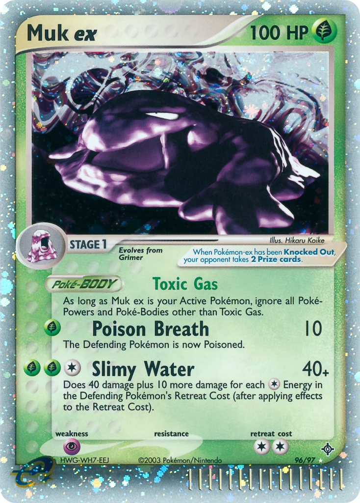 Muk ex - Dragon - #96 - Pokemon TCG card
