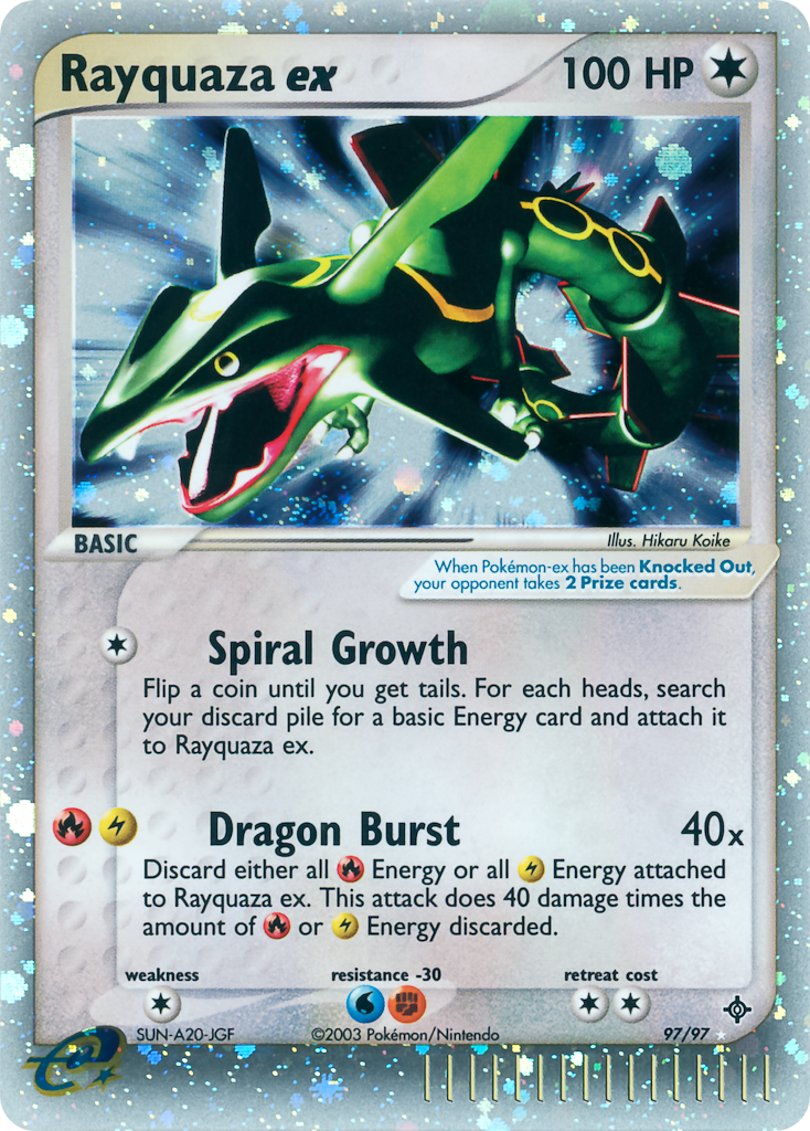 Rayquaza ex - Dragon - #97 - Pokemon TCG card