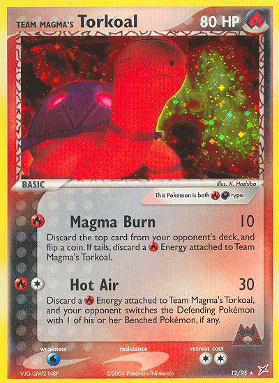 Team Magma's Torkoal - Team Magma vs Team Aqua - #12 - Pokemon TCG card