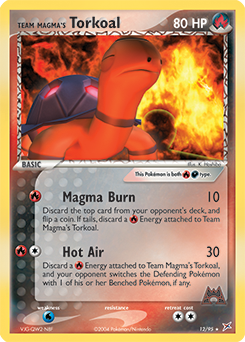 Team Magma's Torkoal #12 Team Magma's Torkoal - Team Magma vs Team Aqua - #12 - Pokemon TCG card