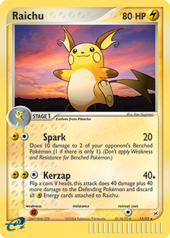 Raichu #13 Raichu - Team Magma vs Team Aqua - #13 - Pokemon TCG card