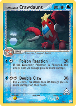 Team Aqua's Crawdaunt #14 Team Aqua's Crawdaunt - Team Magma vs Team Aqua - #14 - Pokemon TCG card