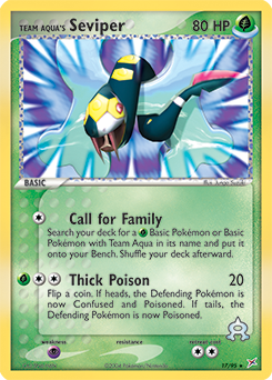 Team Aqua's Seviper #17 Team Aqua's Seviper - Team Magma vs Team Aqua - #17 - Pokemon TCG card