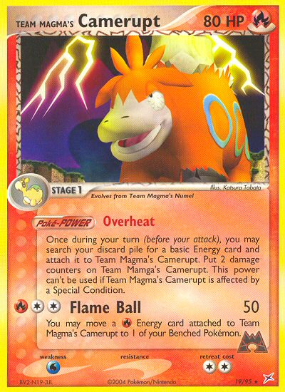 Team Magma's Camerupt - Team Magma vs Team Aqua - #19 - Pokemon TCG card