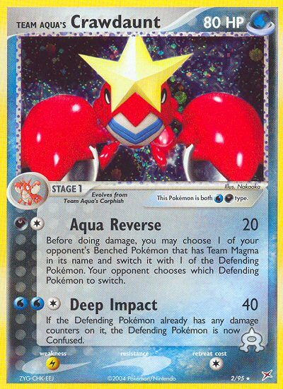 Team Aqua's Crawdaunt - Team Magma vs Team Aqua - #2 - Pokemon TCG card