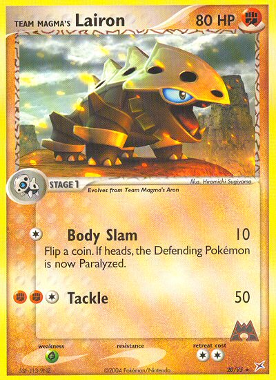 Team Magma's Lairon - Team Magma vs Team Aqua - #20 - Pokemon TCG card