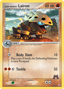 Team Magma's Lairon #20 Team Magma's Lairon - Team Magma vs Team Aqua - #20 - Pokemon TCG card