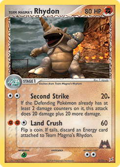 Team Magma's Rhydon #22 Team Magma's Rhydon - Team Magma vs Team Aqua - #22 - Pokemon TCG card