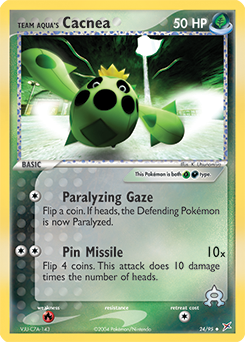 Team Aqua's Cacnea #24 Team Aqua's Cacnea - Team Magma vs Team Aqua - #24 - Pokemon TCG card